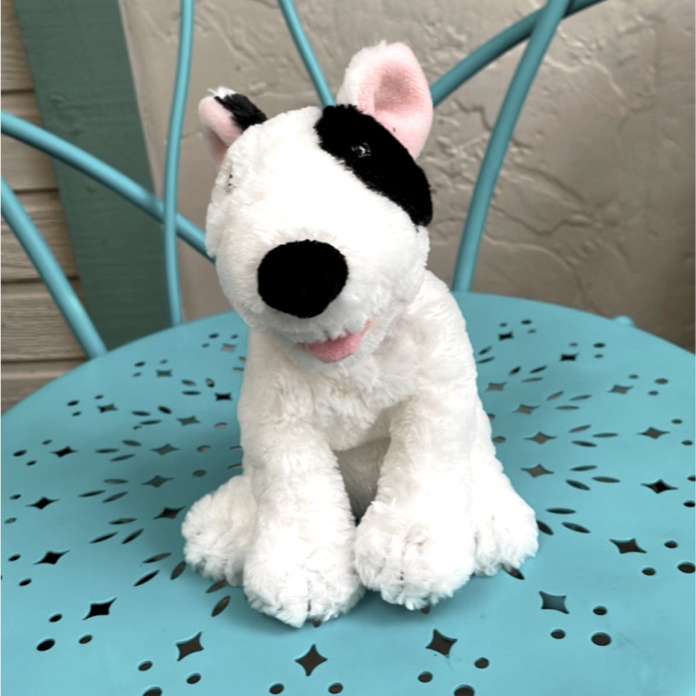 Bull terrier plush puppy dog